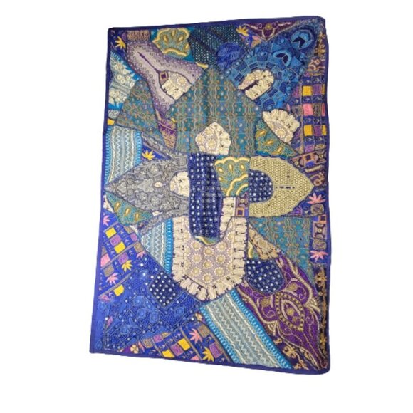 Blue Beaded tapestry Large 39x58 - Picture 5 of 13